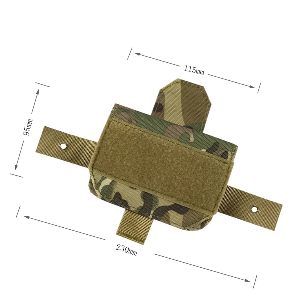 Pochette batterie pour casque tactique FAST équilibrage pêche airsoft chasse nocturne