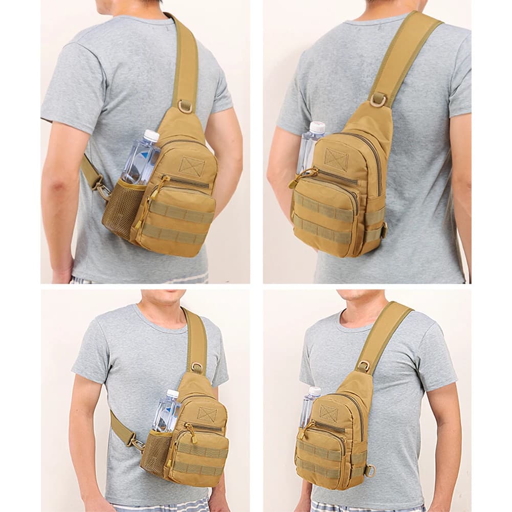 Sac à dos camouflage tactique extérieur kettle poitrine randonnée chasse pêche molle armée trekking