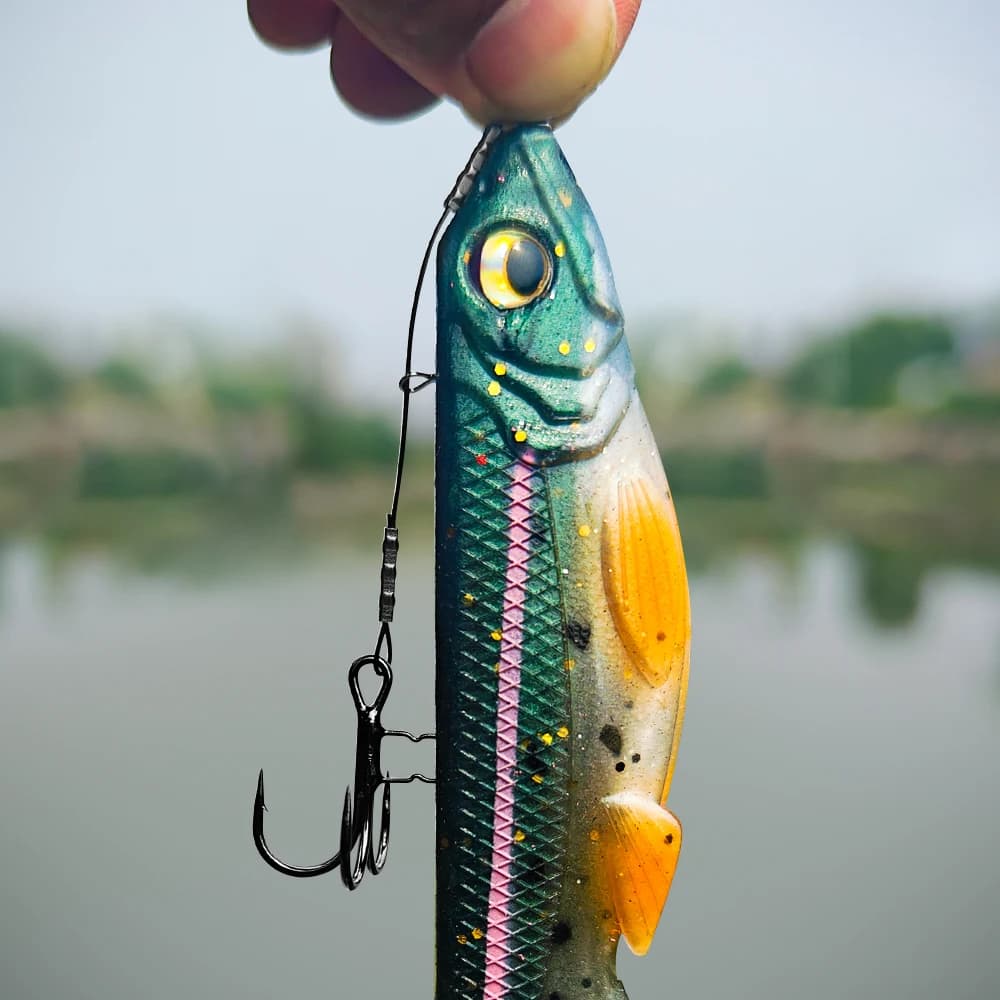 Hameçons triples T renforcés #4-#1/0 pointes soudées - 6 pièces pour shad et swimbaits