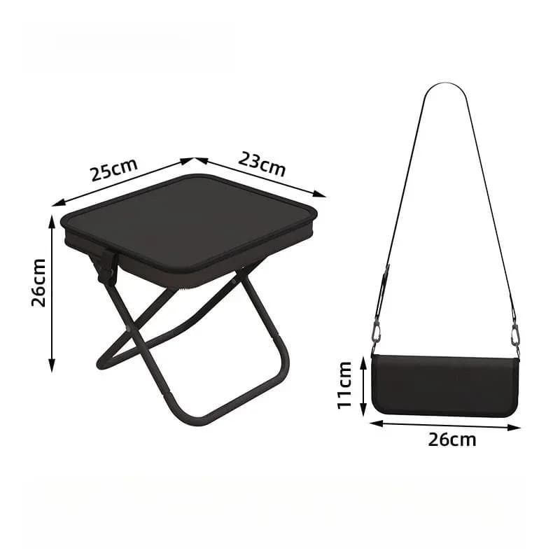 Tabouret pliant pêche ultra-léger pour sac à dos - Siège portable camping et pique-nique