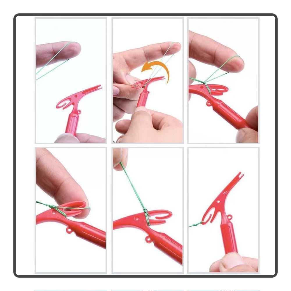 Outil 3-en-1 pour pêche - Décrocheur, noueur et déviteur multifonction portable