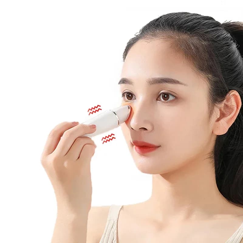Stylet beauté thermal DEDOMON 42° massage yeux anti cernes rides soin pêcheur