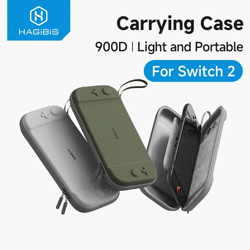 Étui transport Switch 2 Hagibis coque rigide voyage avec 10 cartouches jeux protection accessoires NS