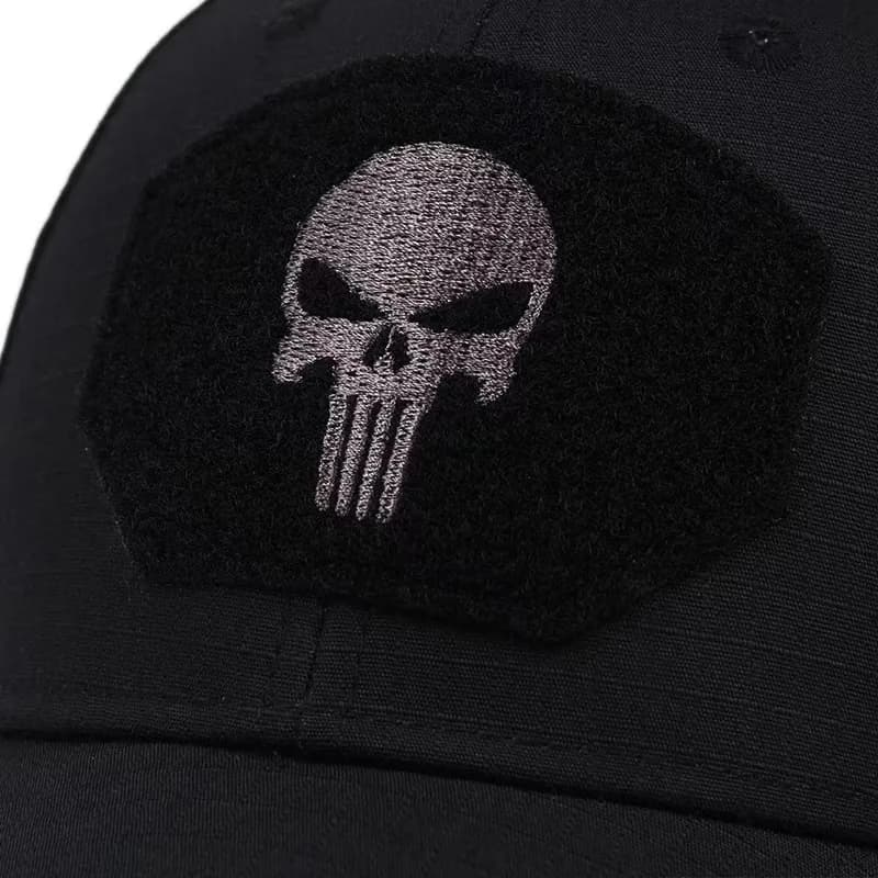 Casquette tactique crâne airsoft mesh respirante pêche randonnée ajustable snapback