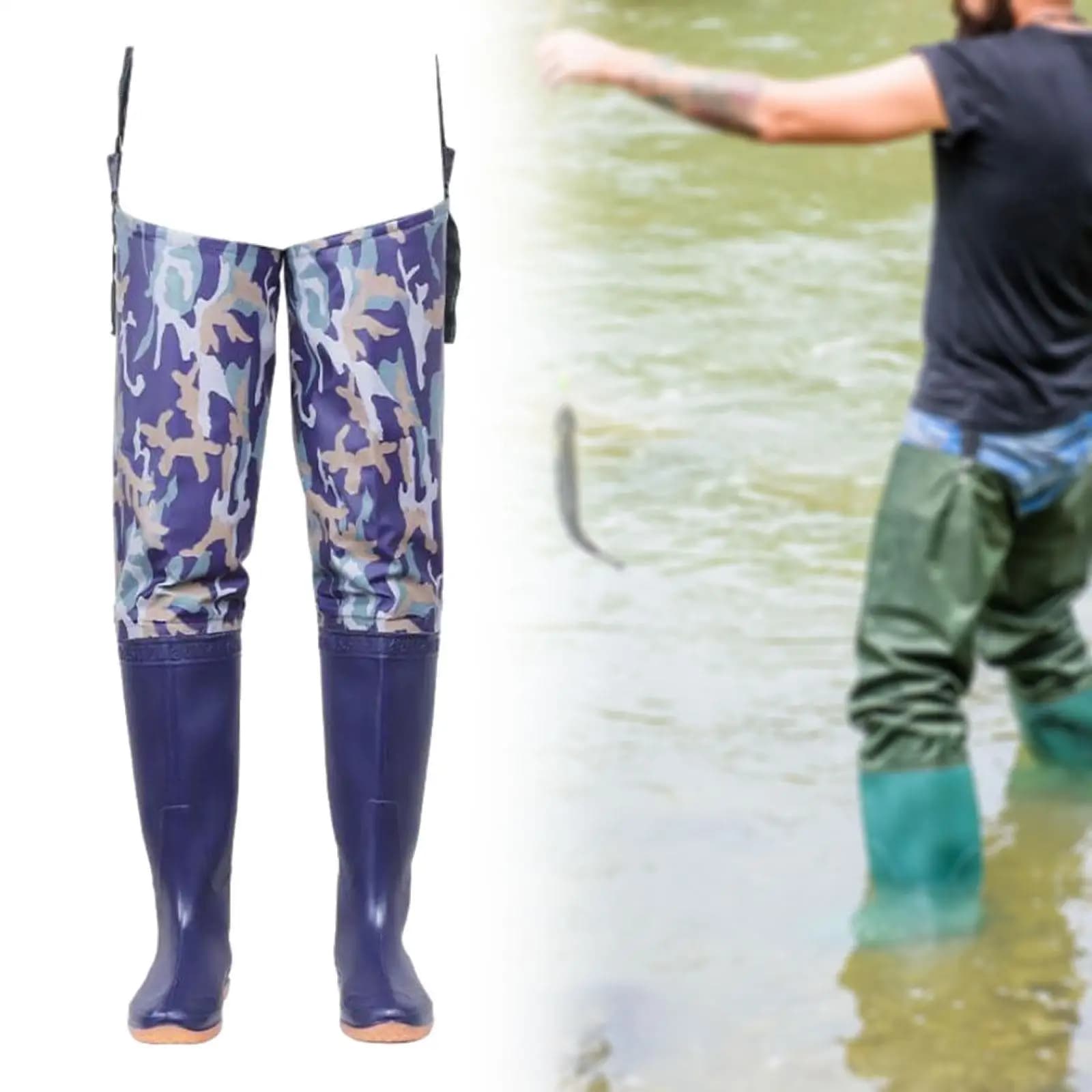 Waders cuissardes anti-dérapantes légères - Pour pêche jardinage agriculture activités riveraines