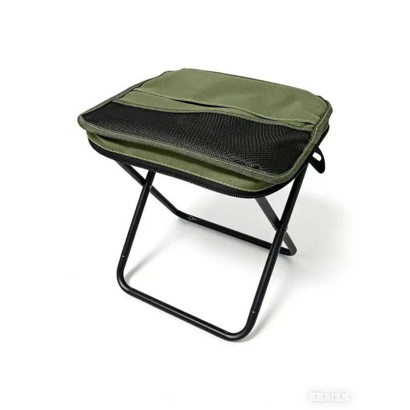 Chaise pliante de camping en bandoulière avec rangement pour randonnée, pique-nique et pêche