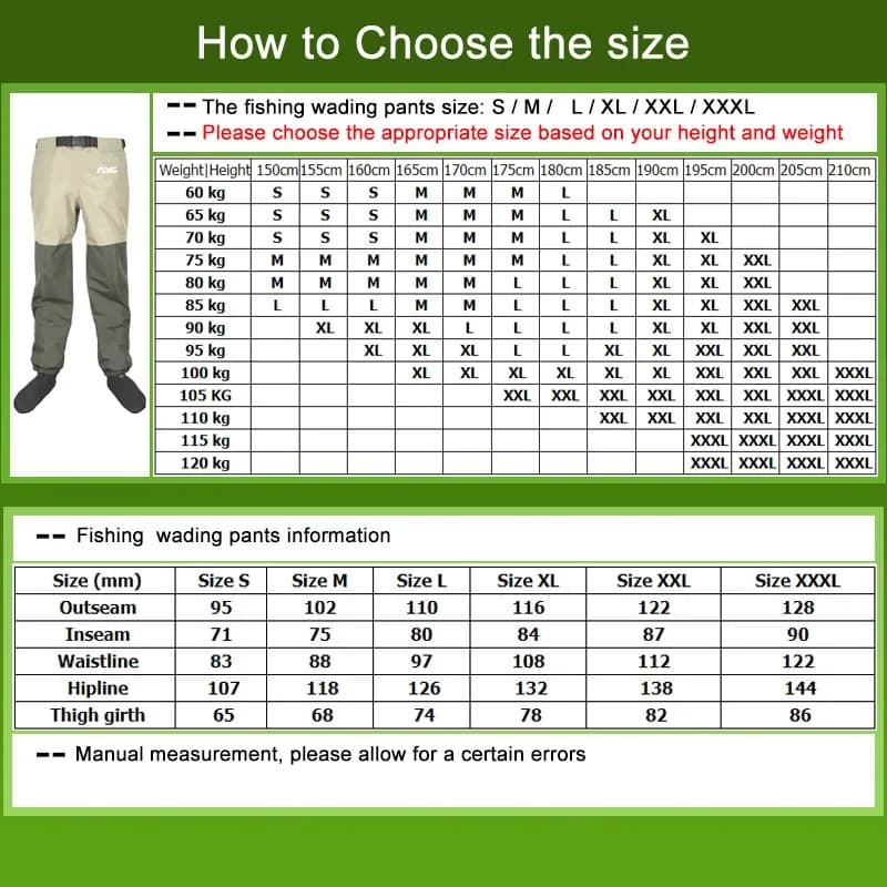 Waders pêche à la mouche chaussettes néoprène pantalon wading vêtements chasse chaussures poitrine salopette
