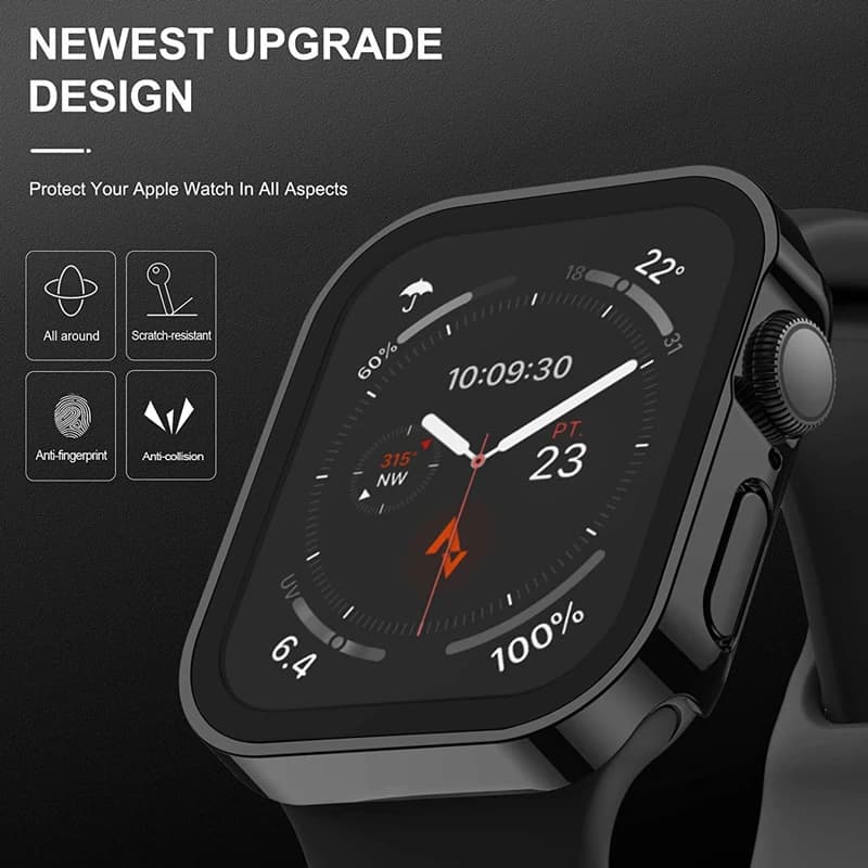Étui étanche protection verre trempé Apple Watch - Compatible Ultra séries 5 à 10 40-49mm waterproof