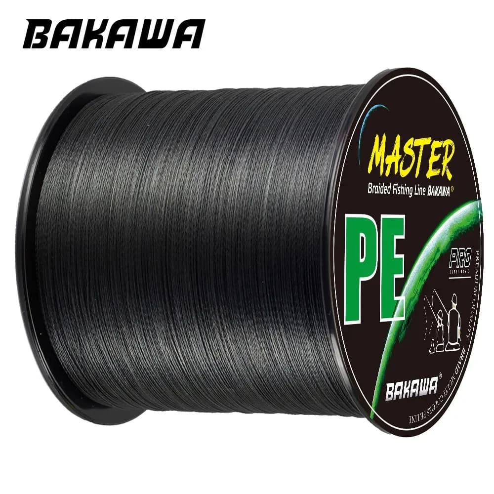 Ligne de pêche BAKAWA 4 brins en PE, résistante pour carpe et mer, 300m 500m 1000m