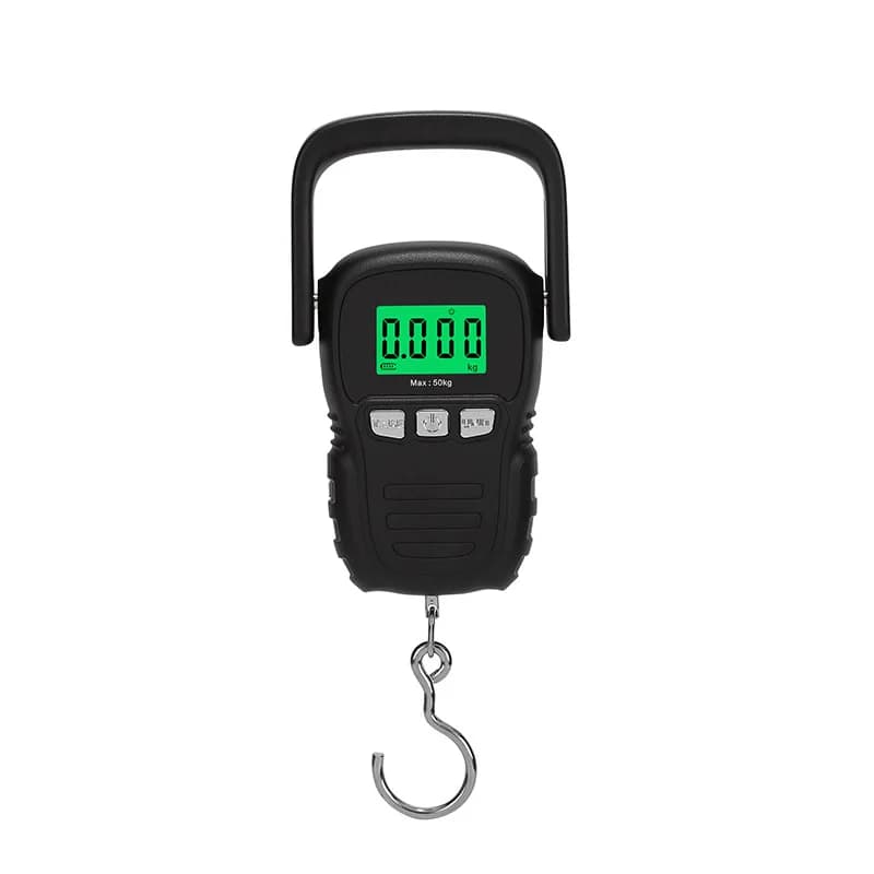 Balance accroche électronique 110lb/50kg portable pêche recharge USB batterie LCD précise