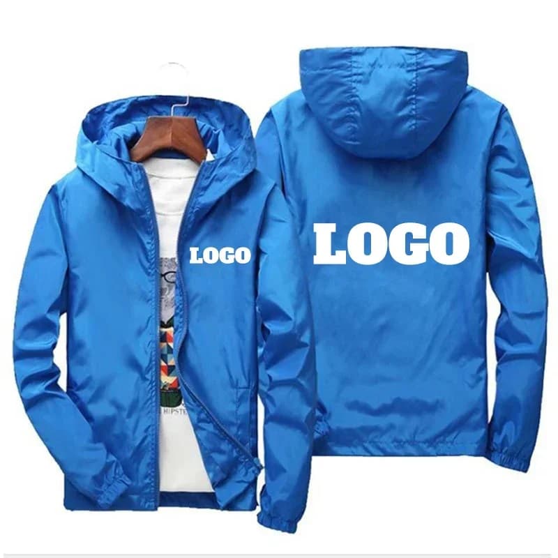 Veste personnalisée nom pêche homme imperméable coupe-vent grande taille 7XL vêtements pêche