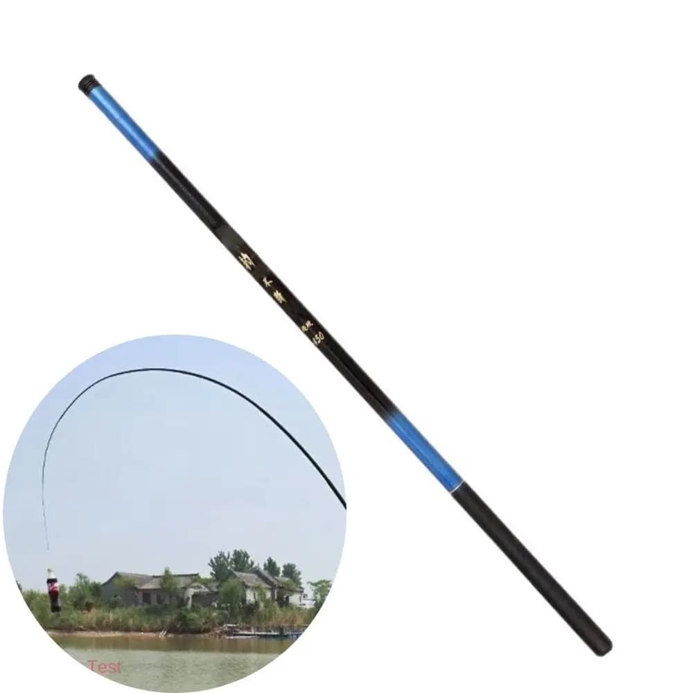 Kit complet canne télescopique fibre carbone et verre 1.8m-7.2m pêche casting équipement complet