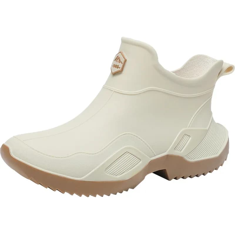 Bottes de pluie unisexes courtes anti-dérapantes PVC épais pour pêche printemps été - Chaussures aquatiques