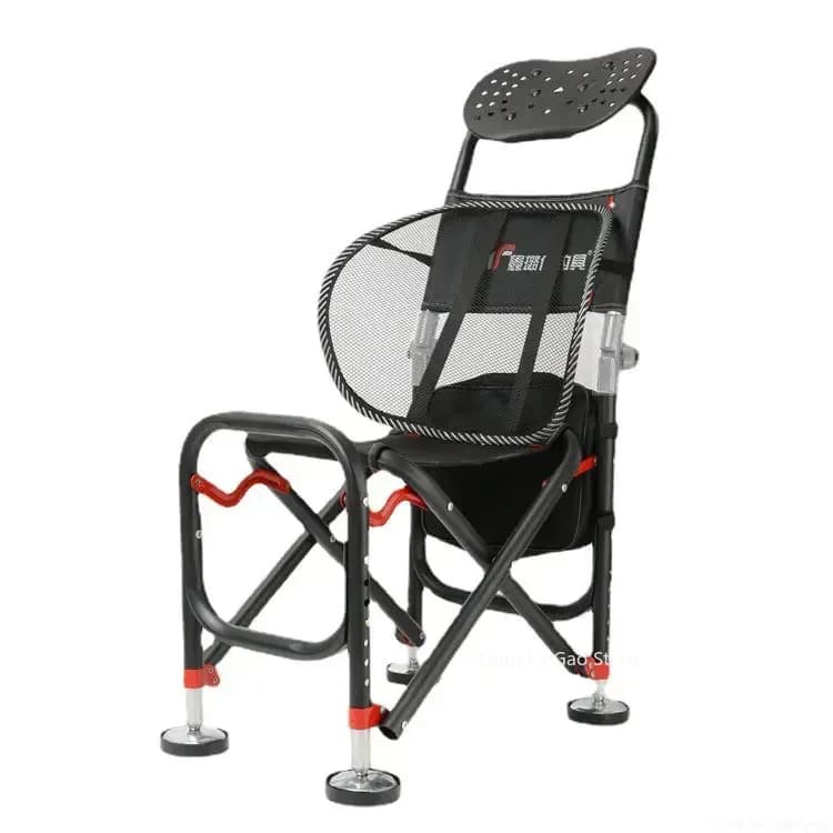 Nouvelle chaise pêche pliante set multifonction inclinable forte portance pour plage camping