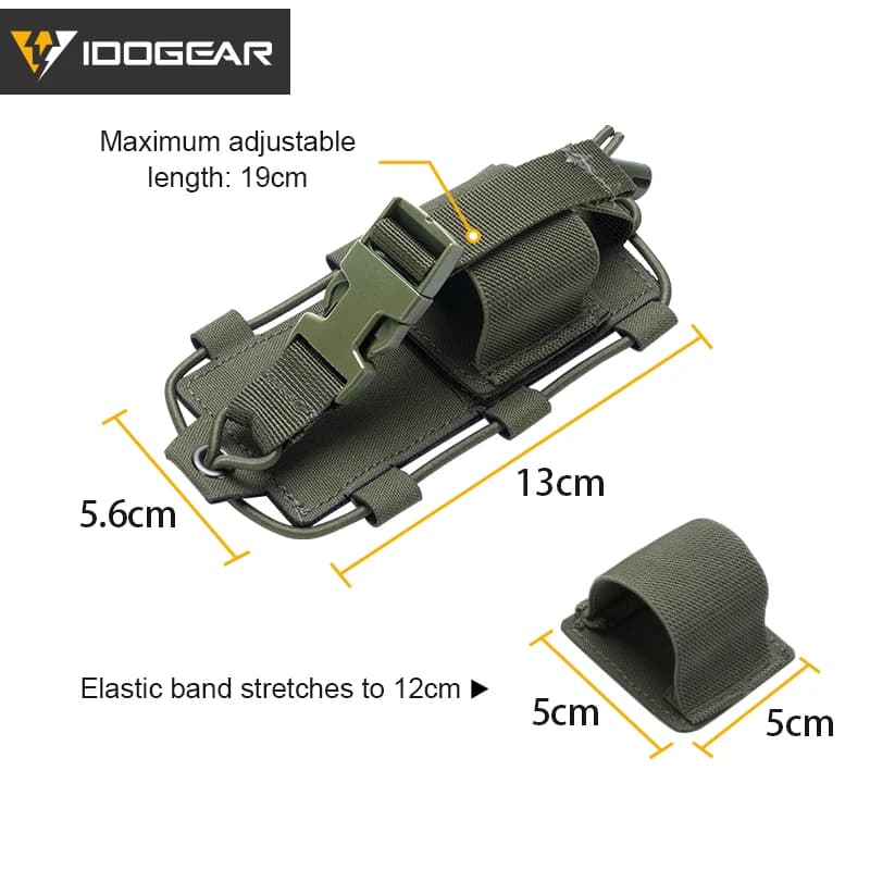 Poche radio tactique IDOGEAR pour Baofeng - Pouch MOLLE talkie-walkie pêche chasse