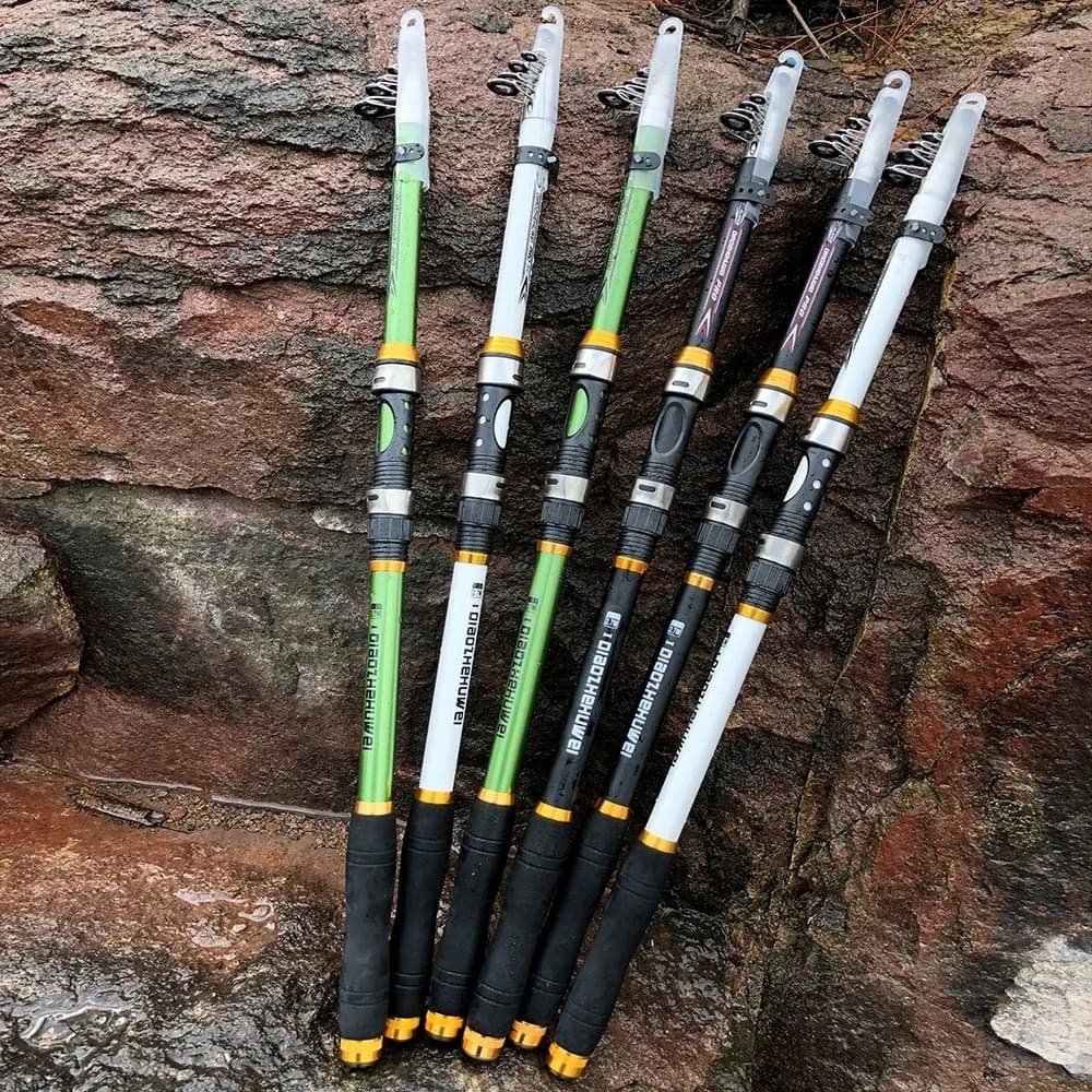 Canne à carpe GHOTDA 2.1M-3.6M Carp Fishing Rod Feeder Hard FRP Carbon Fiber Telescopic Fishing Rod Fishing Pole