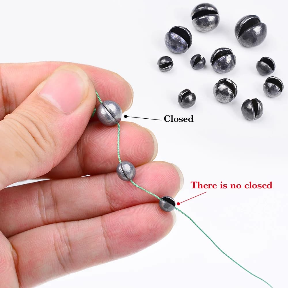 50 plombs mordeurs multi-poids 0.5g-5g pour pêche en mer accessoires montages plombées