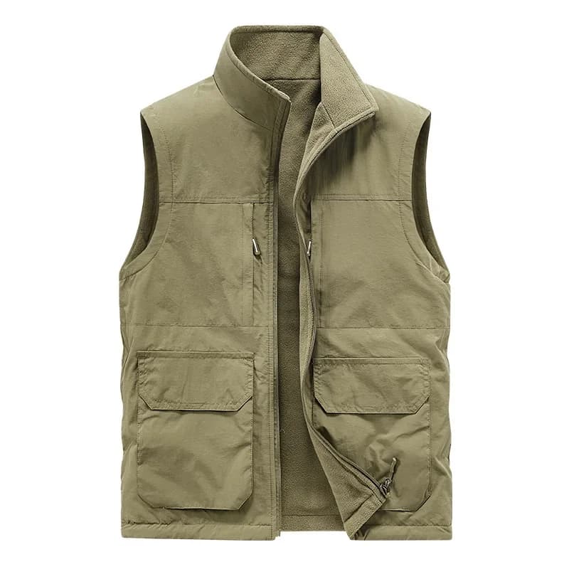 Gilet de pêche mesh respirant pour bénévoles - Veste extérieure loose avec logo imprimé