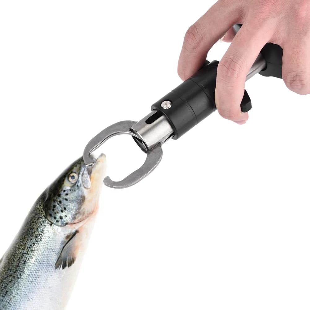 Pèse-poisson digital 3 en 1 grip lip gripper avec pince et mètre ruban 25kg 55lb pour pêche sportive