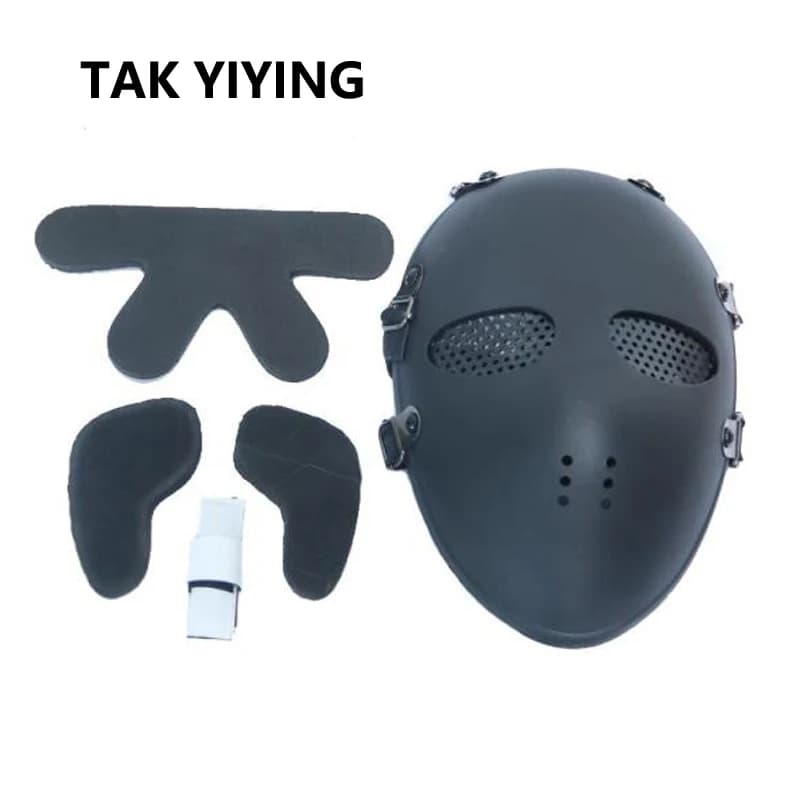 Masque intégral protection complète TAK YIYING noir - Airsoft Paintball BB Gun - Chasse pêche