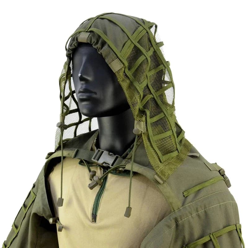 Châle sniper ghillie airsoft tactique - Tenue camouflage chasse pêche paintball outdoor