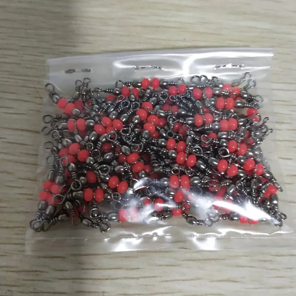 10/30/50Pcs Triple Swivels à Roulements pour Pêche - Accessoires Solides Connecteurs Hameçons Équipement