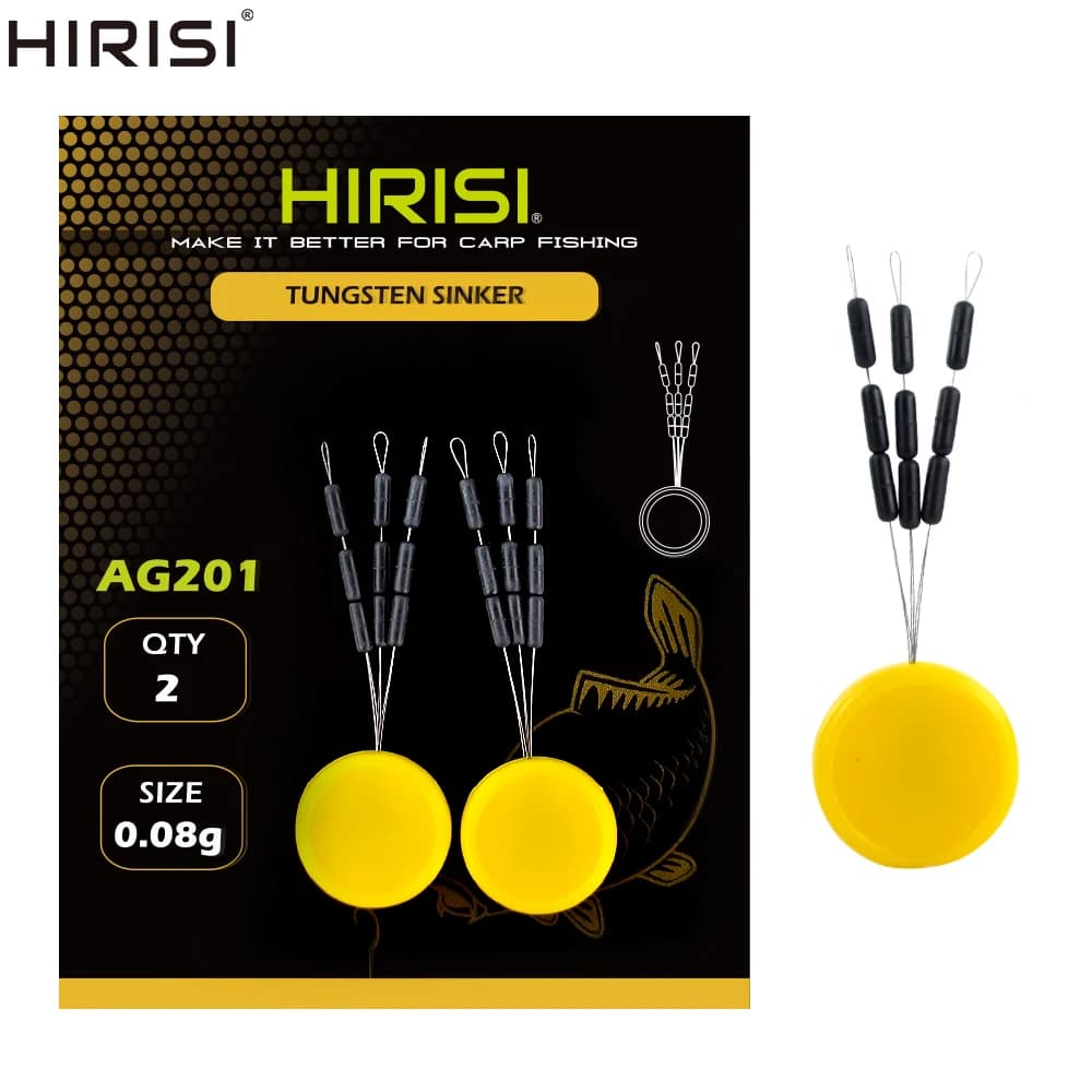 Plombs Hirisi 2 sets 0.05g 0.08g pour pêche à la carpe - Poids et hameçons AG200