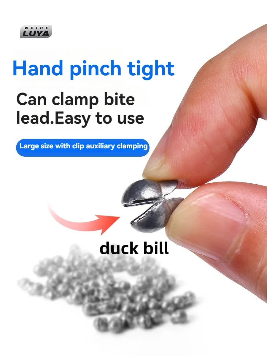 Set plombs pêche 59/106 pièces avec boîte - Plombs fendus et pendentifs ouverts pour carpe et pêche au coup