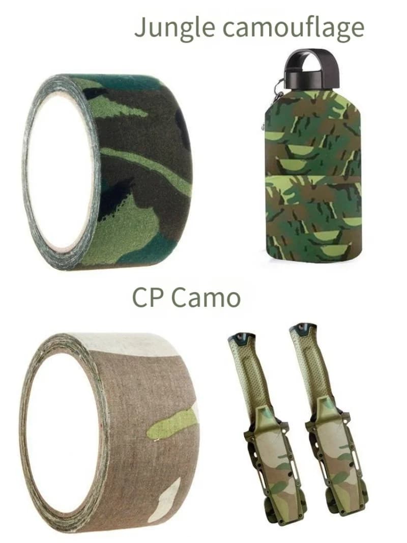 Ruban camouflage adhésif 5M/10M pour canne à pêche - Imperméable et antidérapant pour pêche discrète