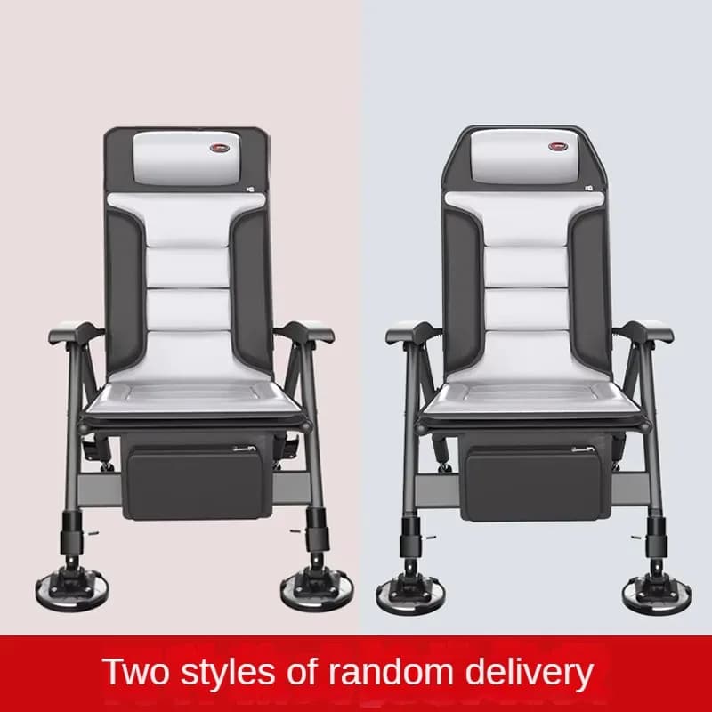 Chaise pêche aluminium magnésium portable multifonction tabouret pliable dossier réglable plusieurs niveaux