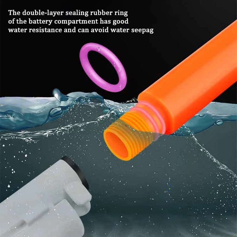 Lot 2 bâtons lumineux électroniques rechargeables pour canne télescopique - Lampe étanche pêche de nuit