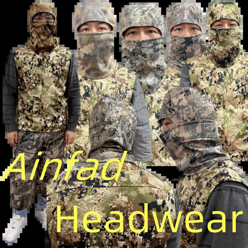 Masque hiver chaud coupe-vent imperméable film EPTFE camouflage pour pêche chasse tête complète