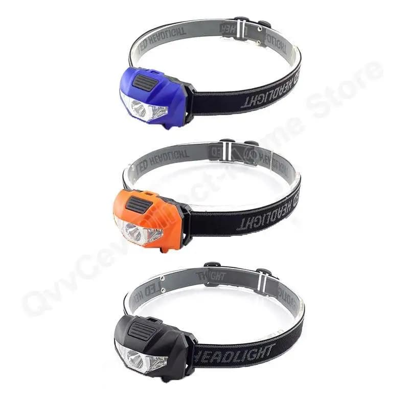 Mini lampe frontale pêche AAA LED petite puissante légère pour camping pêche nocturne et randonnée