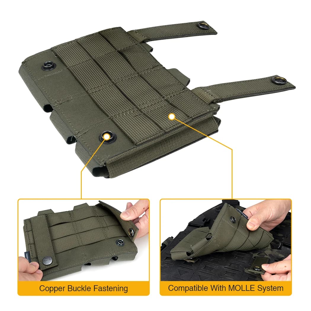 Porte-chargeurs triple tactique IDOGEAR pour munitions 9mm et 5.56 compatible molle pêche