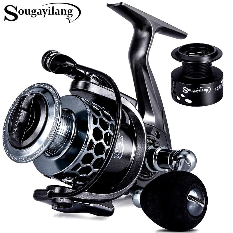 Moulinet carpe SOUGAYILANG - Ratio 5.1/5.5:1 - 28lbs max drag - Anti-corrosion - Pêche au feeder