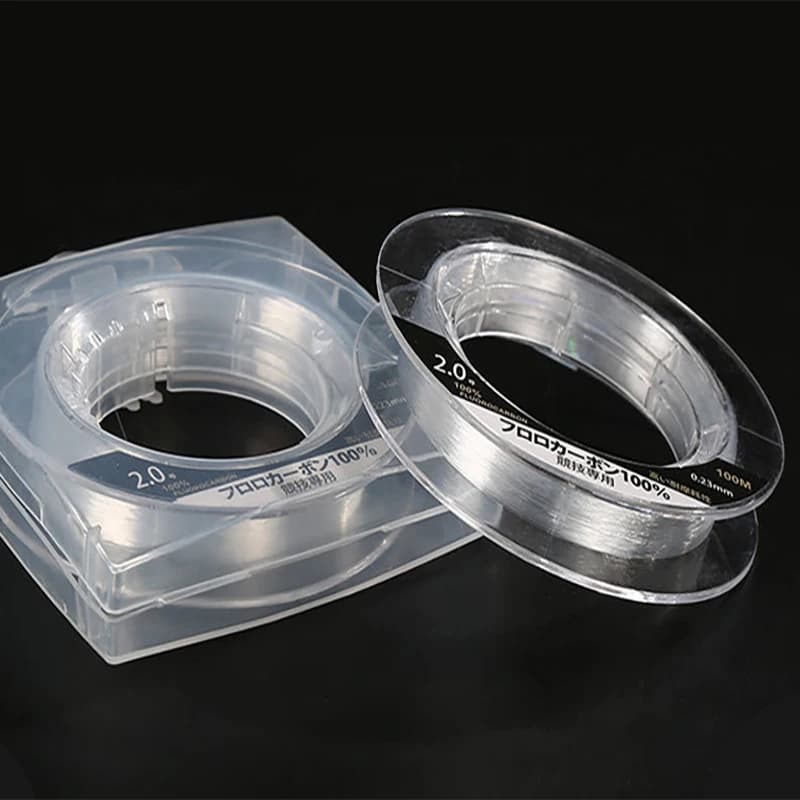 Ligne de pêche fluorocarbone 99% 100M importée Japon, bas de ligne traçante 1-25kg pour pêche en mer