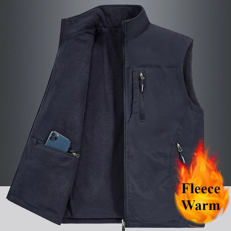 Veste technique pêche 4XL multi-poches - Pratique pour randonnée pêche et safari photo