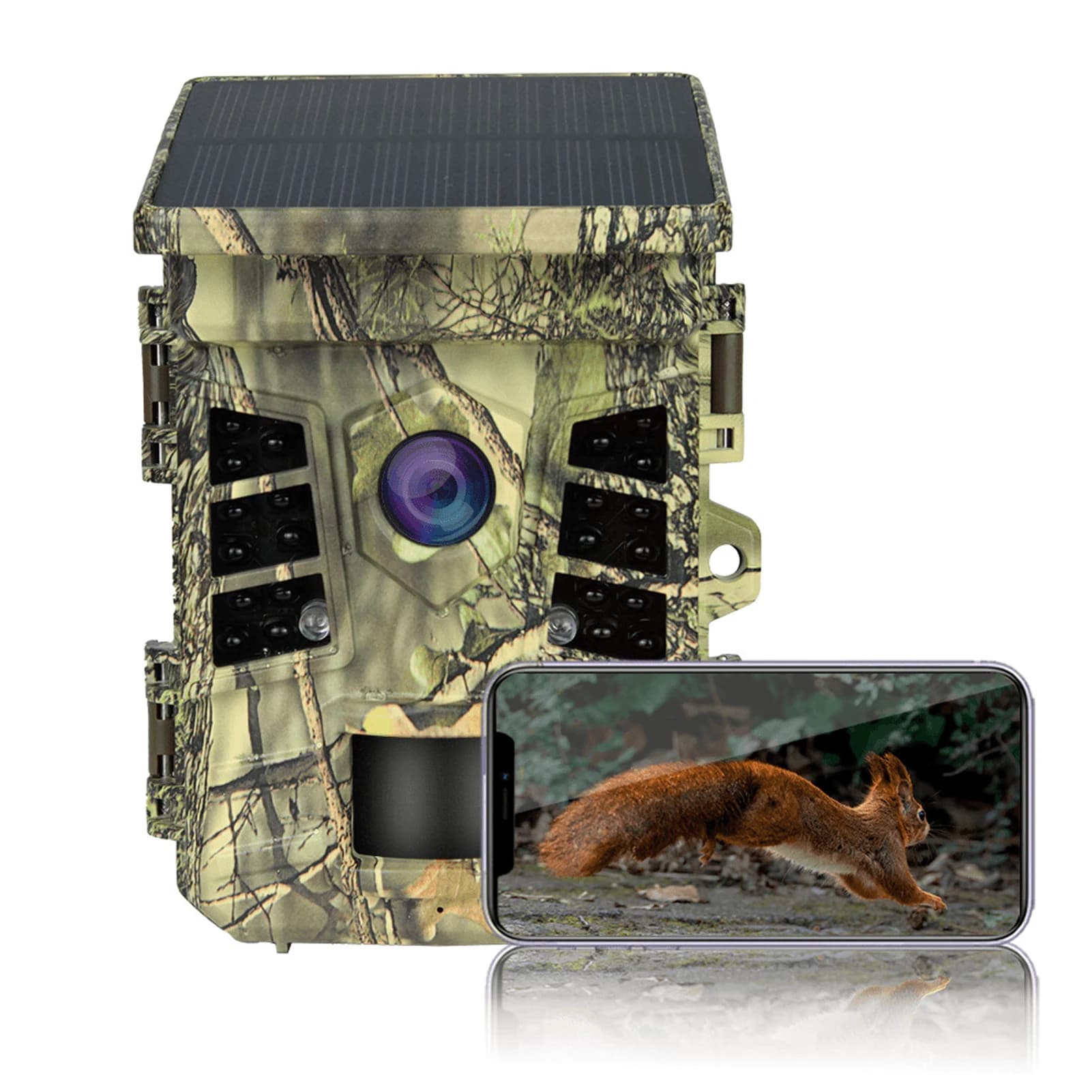 Caméra trail étanche IP66 déclenchement 0.3s solaire WiFi - Réactivité ultime pour chasse rapide