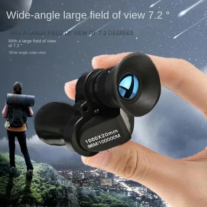Télescope monoculaire portable HD - Zoom haute puissance pour pêche, chasse, randonnée et observation