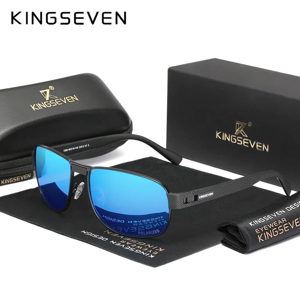 Lunettes de pêche polarisées KINGSEVEN vintage - Style rétro pour pêcheurs élégants