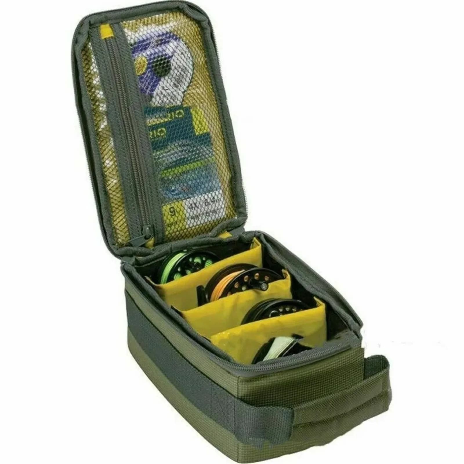 Sac de rangement portable pour moulinets de pêche - Organisateur étanche avec fermeture éclair