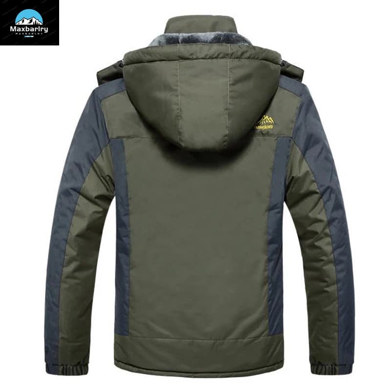Veste polaire épaisse hiver pêche homme - Parka rétro imperméable - Coupe-vent alpinisme chasse