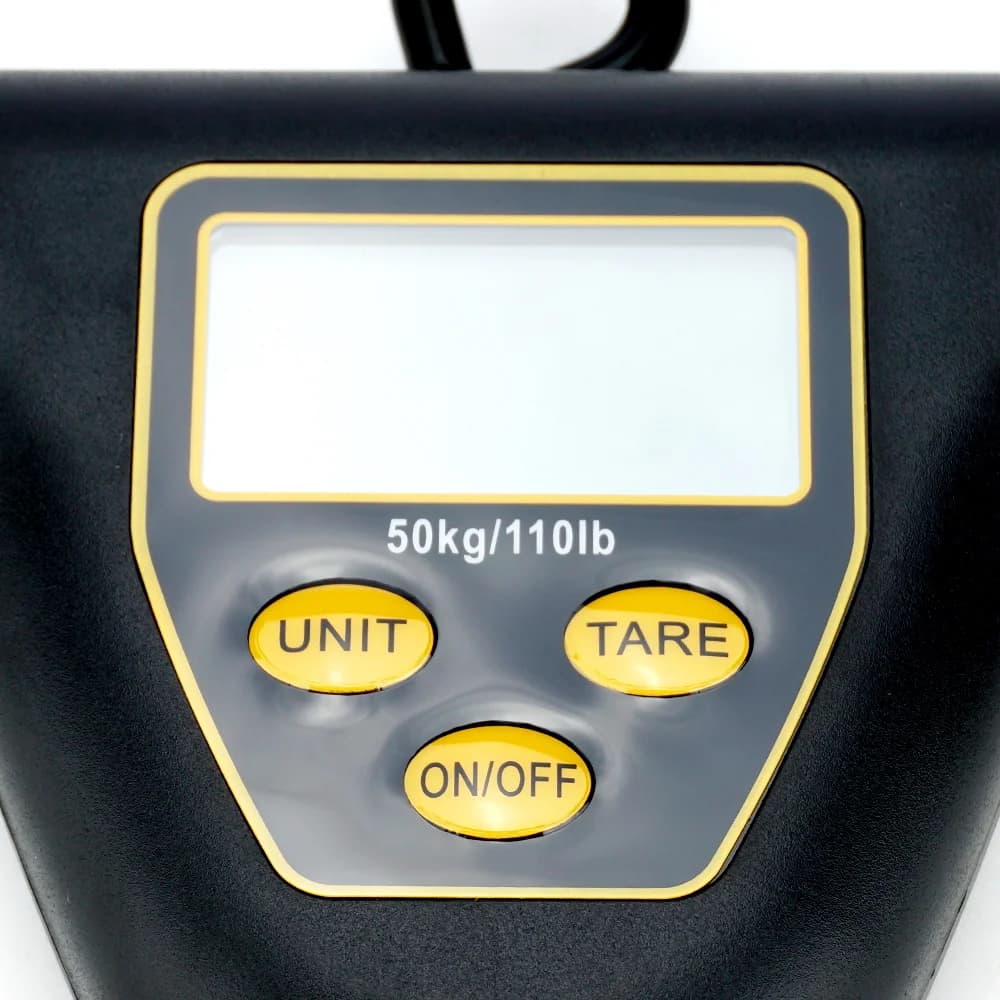 Balance numérique Hirisi 110lb/50kg pour pêche avec écran LCD rétroéclairé et accessoires barres numériques