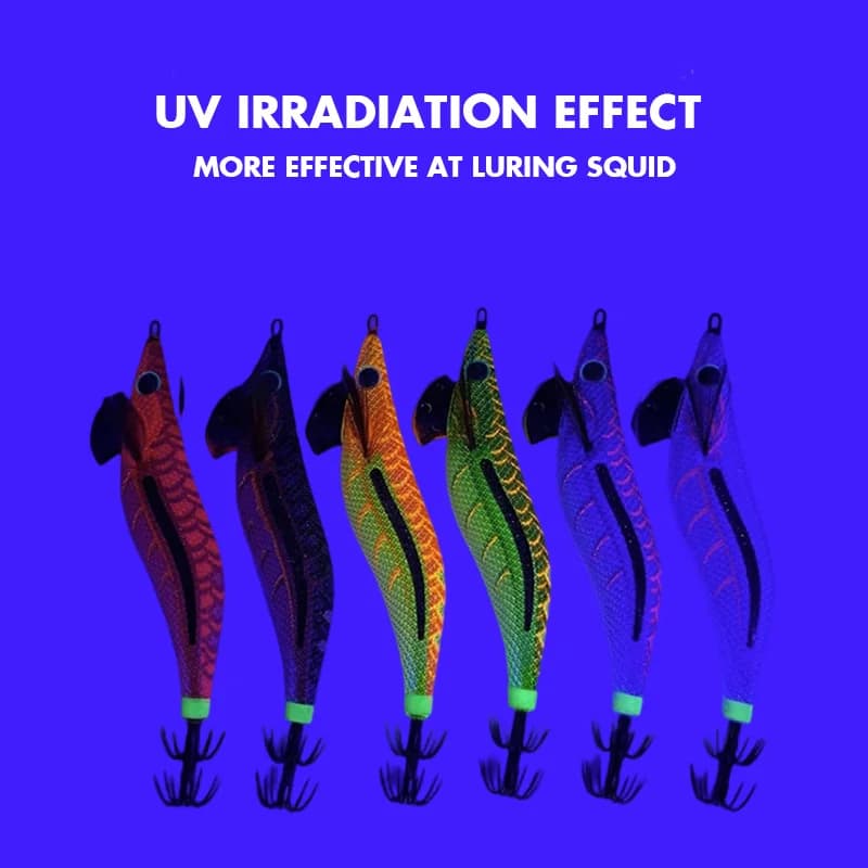Leurre leurre souple calamar YAMASHITA EGI-OH LIVE Lightning Series UV 3,5 pour pêche en mer