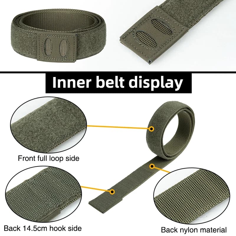 Ceinture tactique légère IDOGEAR 2 pouces avec boucle rapide pour sports outdoor et pêche