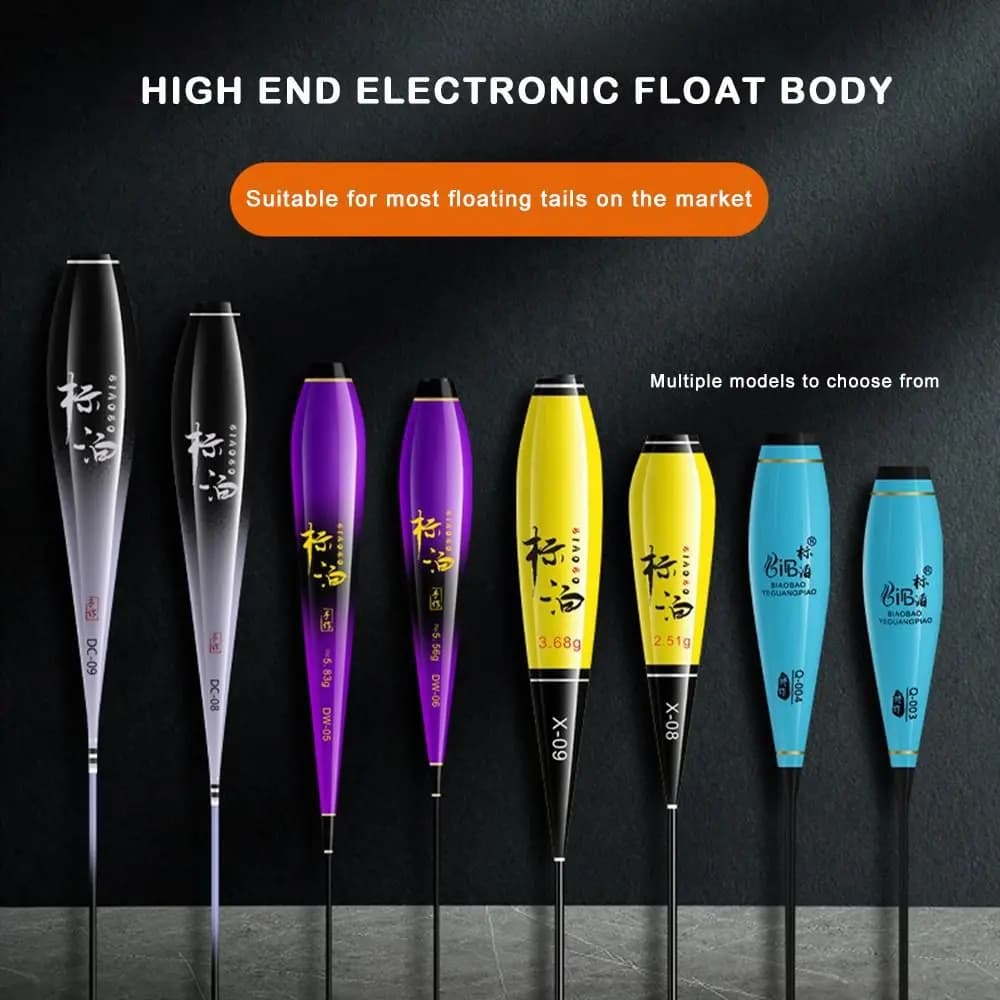 3 flotteurs pêche corps composite nano plastique partie inférieure accessoires équipement