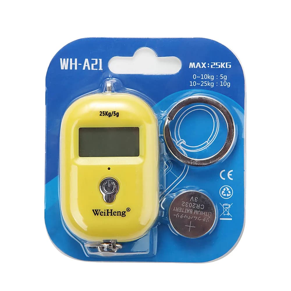 Mini balance numérique 25kg pour pêche et voyage - Précision 5g, crochet porte-clés LCD