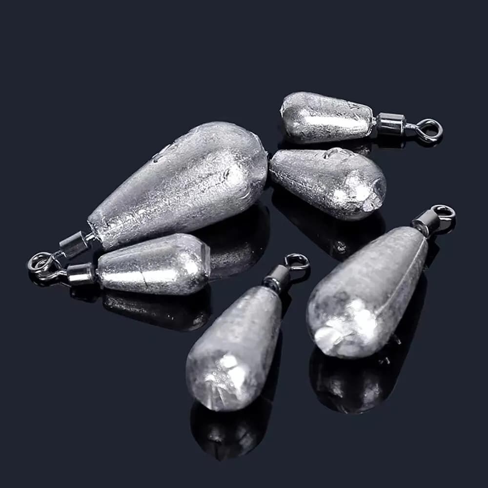 Drop Shot 15PCS/Lot Fishing Weight Sinker 3.5g 5g 7g 10g 14g 20g Tube Bullet Plu