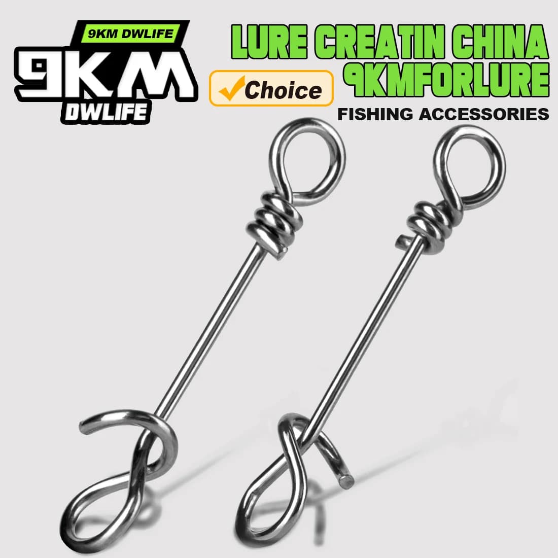 50 à 200 clips pêche acier inoxydable pour changement rapide leurres montages drop rigs