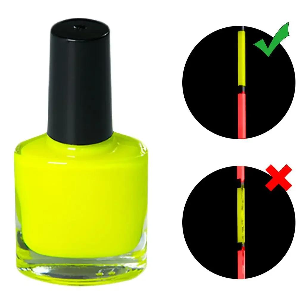 Peinture fluorescente pour flotteurs de pêche nuit haute visibilité séchage rapide réparation équipement